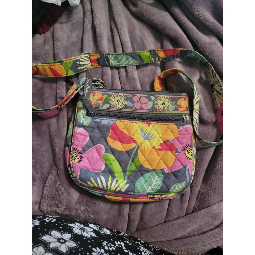 Vera Bradley Crossbody Bag Floral Quilted Lightweight Travel Purse